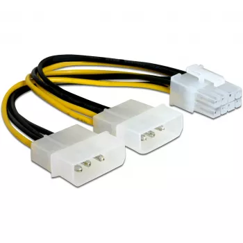 DeLOCK PCI Express maitinimo kabelis Įvairių spalvų 0,30 m 82397