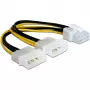 DeLOCK PCI Express maitinimo kabelis Įvairių spalvų 0,30 m 82397