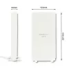 Įvairiakryptė antena QOLTEC 57013, 0,6–2,7 GHz, 30 dBi, vertikali poliarizacija, 50 Ω, baltas ABS korpusas