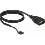 USB laidas DeLOCK 85671 0,6 m juodas