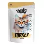 Drėgnas kačių ėdalas TufTuf turkiena 100 g pakelyje, visavertis suaugusių kačių pašaras, be grūdų, be glitimo