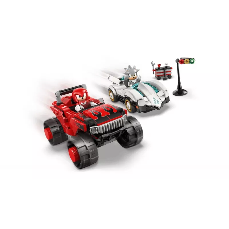 LEGO SONIC THE HEDGEHOG 77118 Sidabrinė's Car vs Knuckles' Monster Truck
