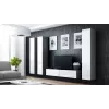 Cama uždara Spintelė VIGO '180' 180/40/30 sonomos ąžuolas/baltas blizgus