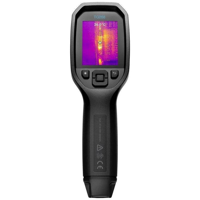 FLIR TG268 infraraudonųjų spindulių termometras -25 iki +400°C Juodas su integruotu LCD ekranu 320 x 240 pikselių