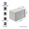 Qoltec 53045 AGM baterija 12V 14Ah