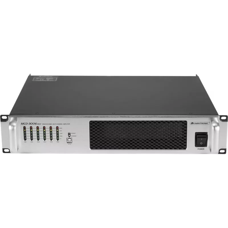 Stiprintuvas Omnitronic MCD-3006 MK2 6 kanalų 6×100W