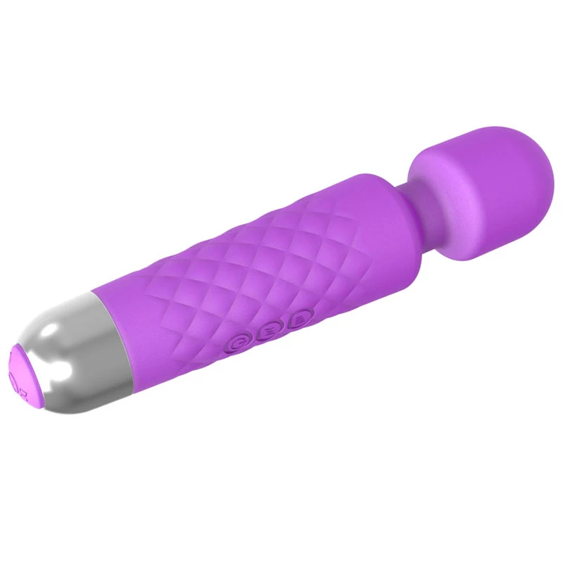 Klitorio masažuoklis Erolab Wand-M Purple, įkraunamas, atsparus vandeniui