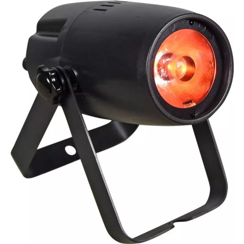 LED prožektorius EUROLITE PST-10 QCL 10W RGBW — kompaktiškas scenos šviestuvas su RGBW spalvų maišymu