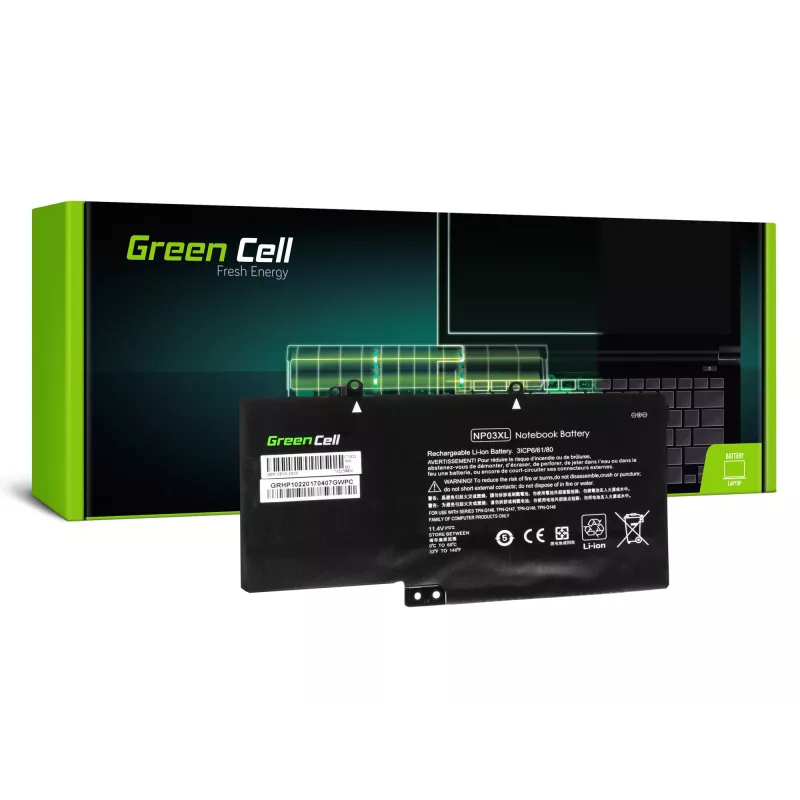 Green Cell do HP Envy x360 15-U Pavilion x360 13-A 13-B 11.4V 3700mAh