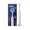 Oral-B Electric Toothbrush Pro Series 1 Cross Action suaugusiems, įkraunama, rožinė, 1 šepetėlio galvutė, 3 dantų valymo režimai
