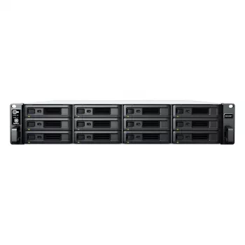 Synology RackStation RS2423+ NAS/saugojimo serveris stelaže (2U) Ryzen Embedded V1780B 8 GB DDR4 0 TB DiskStation Manager juoda, pilka