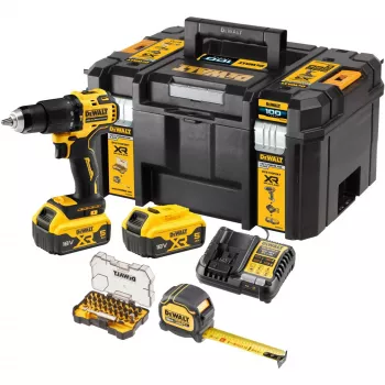 DEWALT DCZ100P2KT-QW Belaidis smūginis gręžtuvas-suktuvas (DCZ100P2KT-QW)