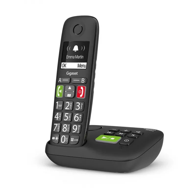 Gigaset E290A Analoginis/DECT telefonas Skambintojo ID Juodas