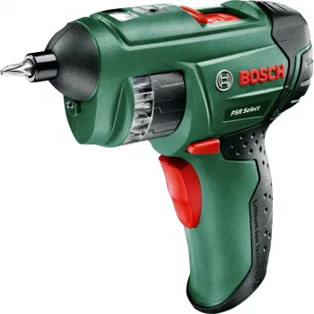 Bosch PSR Select, akumuliatorinis atsuktuvas, tiesi rankena, 240 RPM, 5 mm, 3,5 N⋅m, 4,5 N⋅m
