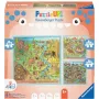 Puzzle UP Geschichte - akmens amžius, Senovės Roma, viduramžiai 100, 121 ir 144 detalės