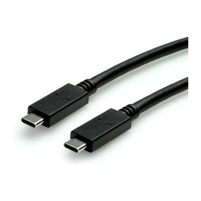 USB kabelis ROLINE 11.02.9057 USB 3.2 Gen 2 1m USB C juodas