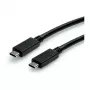 USB kabelis ROLINE 11.02.9057 USB 3.2 Gen 2 1m USB C juodas