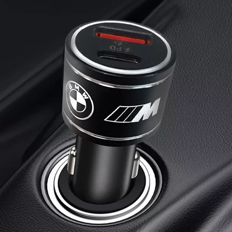 Automobilinis pakrovėjas 20W PD-QC 3.0 greitasis įkrovimas juodas