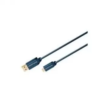 ClickTronic 1,8 m USB 2.0 A-mini B m/m 1,8 m USB A Mini-USB B mėlynas USB laidas (70127)