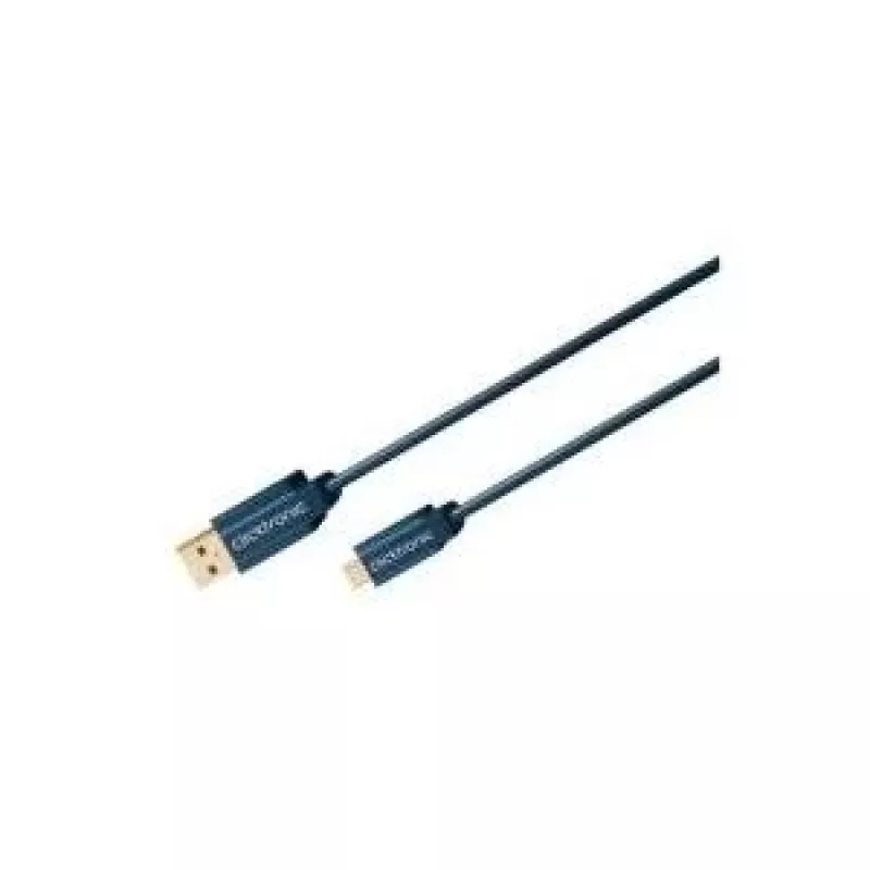 ClickTronic 1,8 m USB 2.0 A-mini B m/m 1,8 m USB A Mini-USB B mėlynas USB laidas (70127)