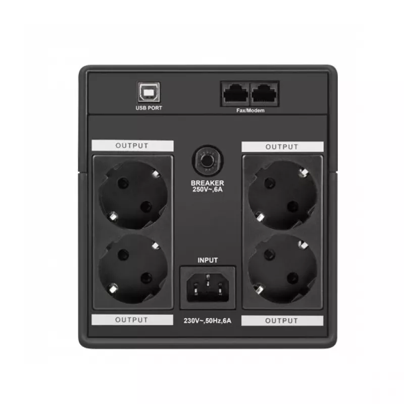 Armac H/1000F/LED nepertraukiamo maitinimo šaltinis (UPS) Line-Interactive 1 kVA 4 AC lizdai