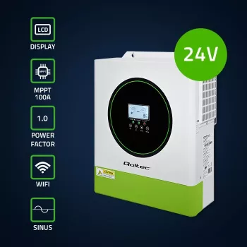 Hibridinis saulės inverteris Off-Grid 3500W, Wi-Fi