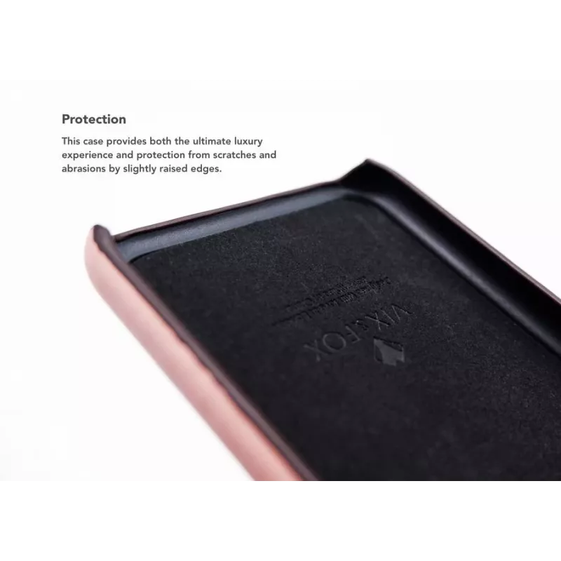VixFox „Card Slot Back Shell“, skirta „iPhone X/XS“ — rožinis apsauginis telefono dėklas su kortelių kišene