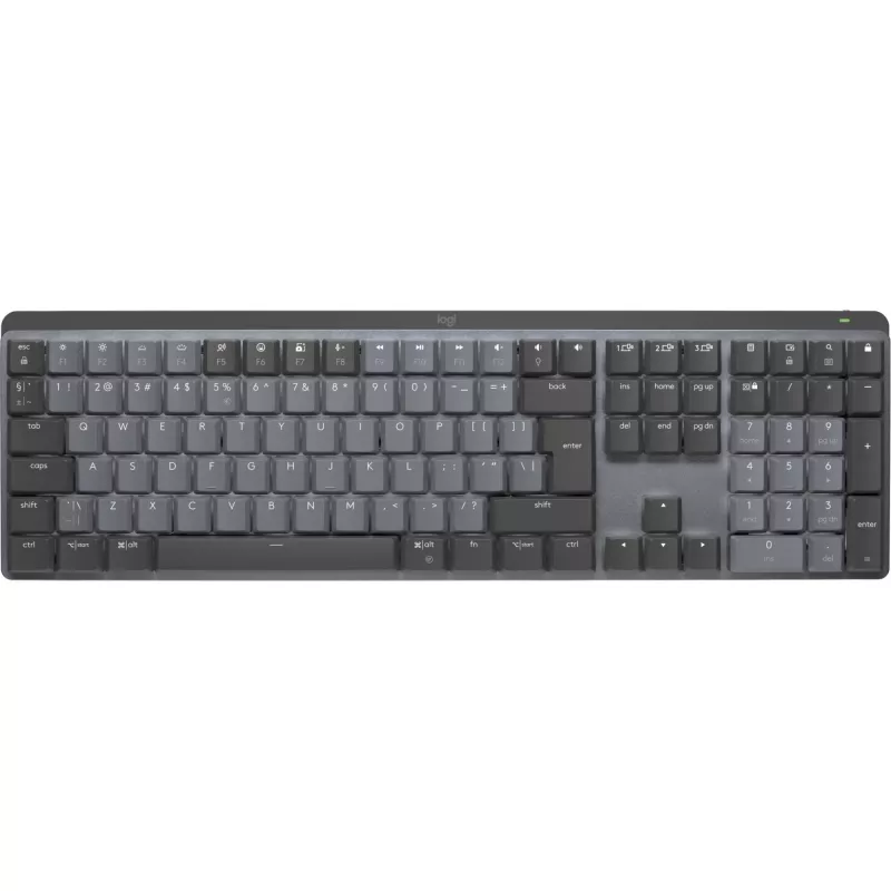 Logitech MX Mechanical klaviatūra, biuro RF belaidė Bluetooth QWERTY US International, grafito pilka