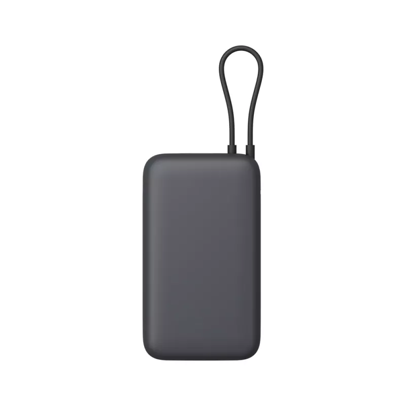 Xiaomi 20000 mAh išorinė baterija su integruotu kabeliu, tamsiai pilka, modelis 61828