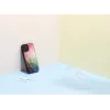 iKins apsauginis dėklas Apple iPhone 12 Pro Max — vandens gėlių dizainas, juodas