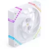120 mm ARGB PWM korpuso ventiliatorius Jonsbo HF2-120 White — 120 mm, PWM, ARGB