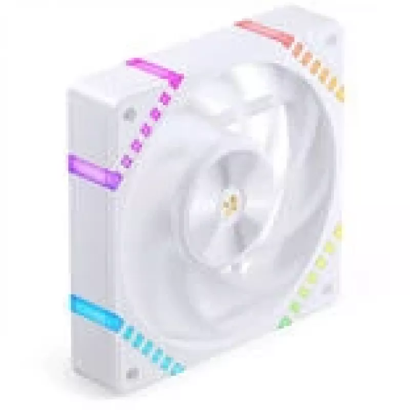 120 mm ARGB PWM korpuso ventiliatorius Jonsbo HF2-120 White — 120 mm, PWM, ARGB