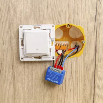 Išmanusis jungiklis Shelly 1 Mini Gen4 1P belaidis 110–240 V 50–60 Hz 1,2 W Bluetooth Wi‑Fi ZigBee 34×16×29 mm