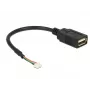 USB laidas DeLOCK 84834 USB 2.0 0,15 m Juodas