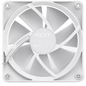 NZXT korpuso ventiliatorius F120 RGB 120 mm baltos spalvos, 4 kontaktų, 1800 RPM, 50,18 CFM, 18 šviesos diodų