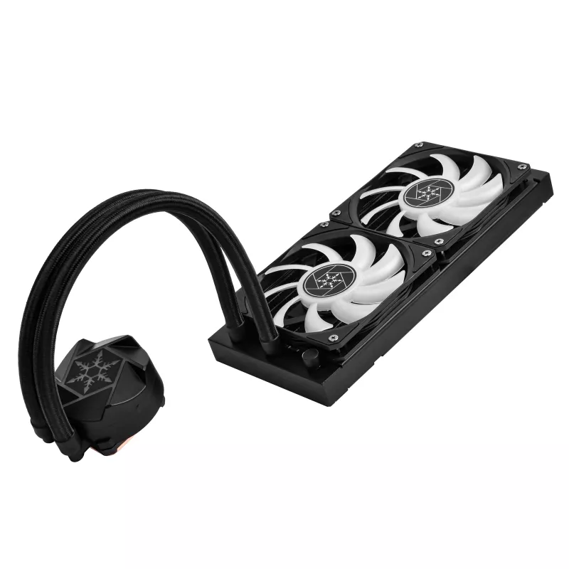 SilverStone VIDA 240 plonas, AiO skystasis aušinimas, juoda - 240 mm