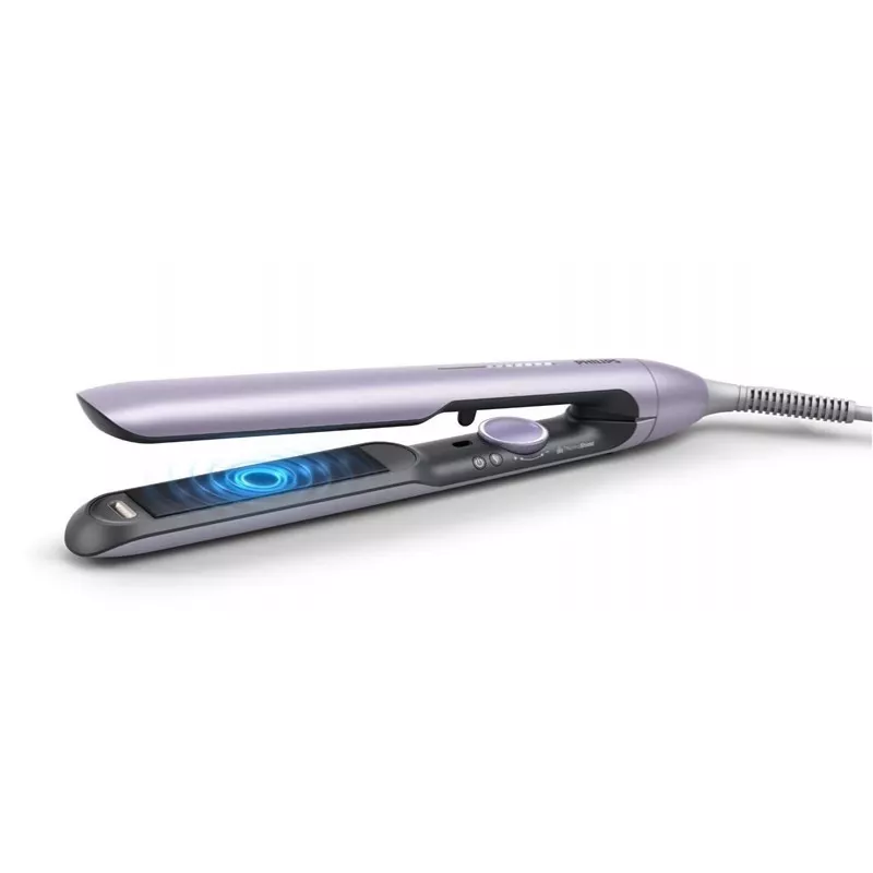 Tiesinimo lygintuvas Philips BHS742/00 (7000 serija) — keraminės plokštės, 12 šilumos lygių, 120–240 V, 2 m laidas, violetinė
