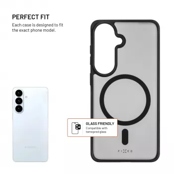 Fixed MagMisty | Nugarėlės dangtelis | Samsung | Galaxy S26 | Polikarbonatas/TPU | Juoda