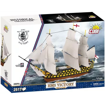 „Cobi“ konstravimo rinkinys „HMS Victory“ — 2 517 detalių, detalizuotas istorinio burlaivio modelis