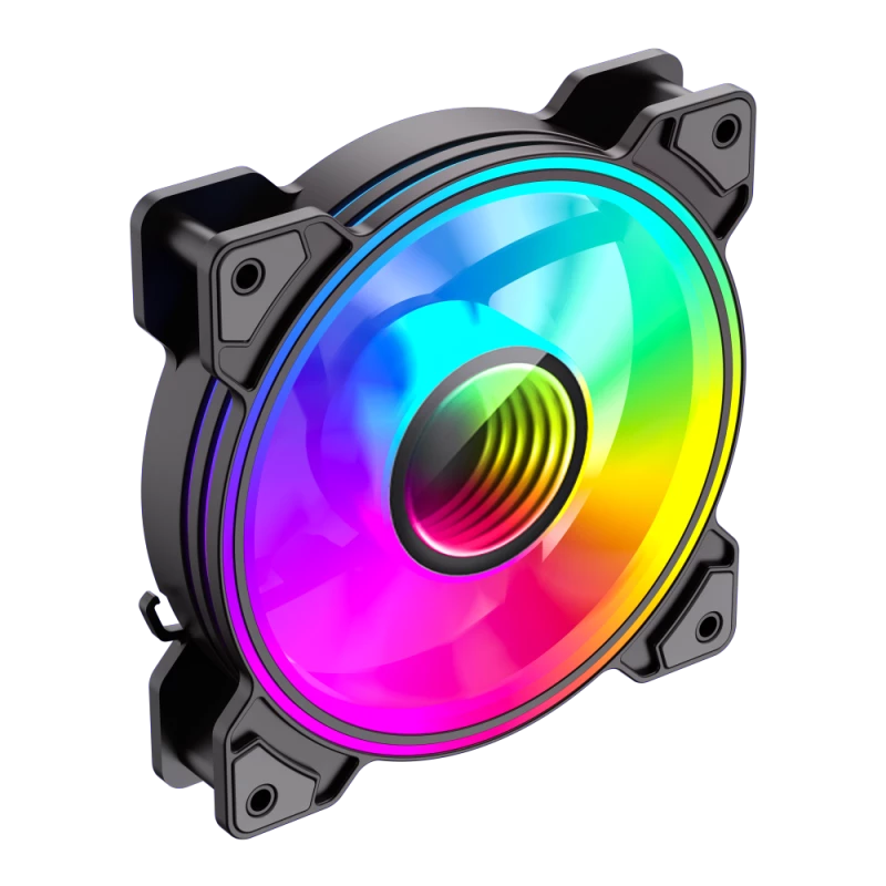 Gamemax | Ventiliatorius korpusui | DUAL RING INFINITY | Juodas