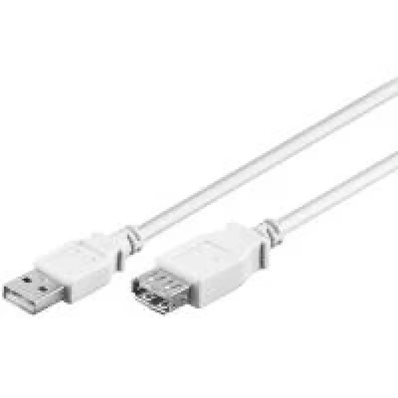 USB 2.0 A prailginimo laidas Goobay 96196 0,3 m baltas