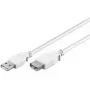 USB 2.0 A prailginimo laidas Goobay 96196 0,3 m baltas