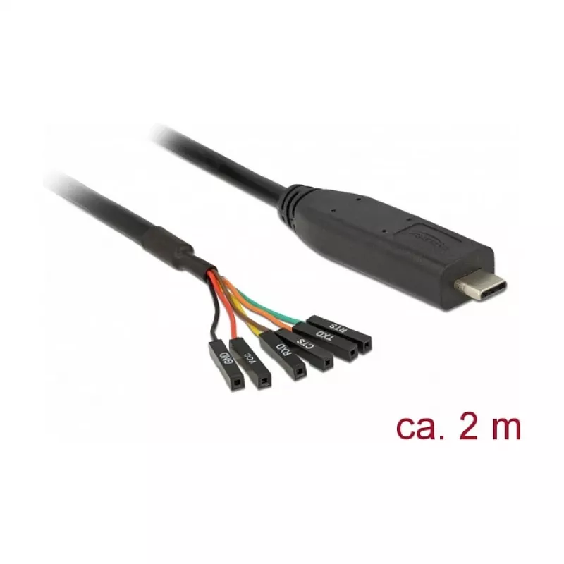Nuoseklusis kabelis DeLOCK 63946 USB 2.0 Type-C 2 m juodas