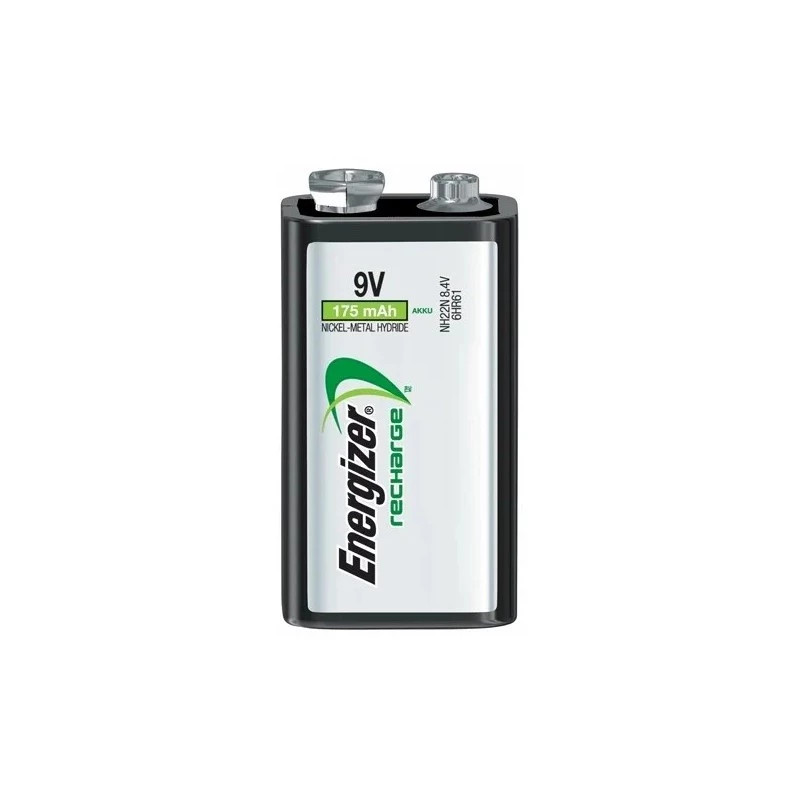 Energizer NiMH įkraunama 9 V PP3 baterija 175 mAh, vienos pakuotė