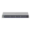 Valdomas Gigabit Ethernet komutatorius Netgear GS752TX, 48x RJ-45 10/100/1000, 10G palaikymas, 1U stovas, pilkas