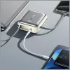 Nešiojama išorinė baterija Awei C03 20000mAh su 45 W išėjimo galia ir integruotu USB-A/USB-C laidu