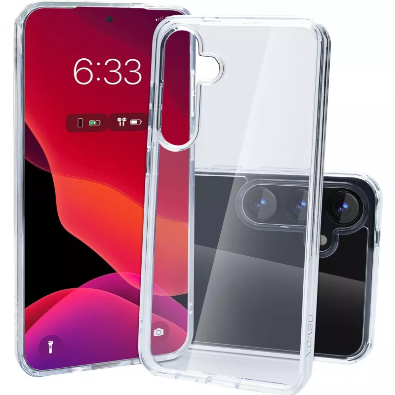 nevox StyleShell SHOCKFlex dėklas Samsung Galaxy S25+ 6,7 colio permatomas
