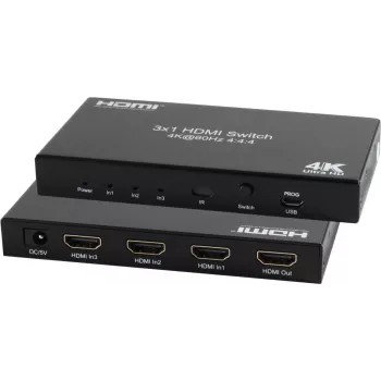 HDMI jungiklis ShiverPeaks 05-20001 — 3x IN 1x OUT, 4K 60Hz