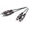 SpeaKa Professional SP-7869760 garso kabelis 0,5 m 2 x RCA juodas (SP-7869760)