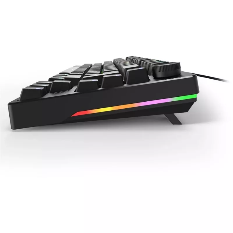 Sharkoon SGK25 klaviatūra, namų, USB, QWERTZ, vokiška, juoda, 75%, RGB LED